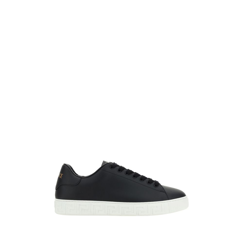 Versace Sneakers από 100% Δέρμα Μοσχαριού σε Μαύρο