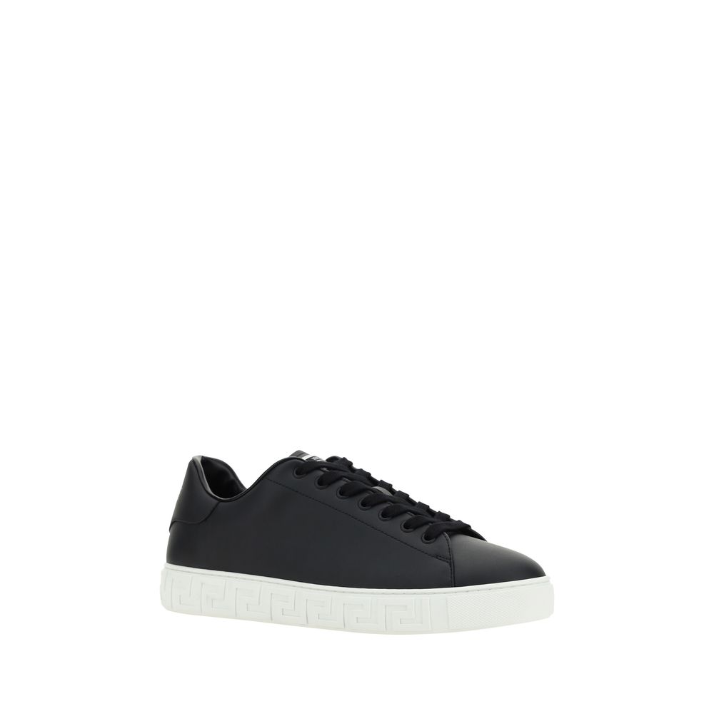 Versace Sneakers από 100% Δέρμα Μοσχαριού σε Μαύρο