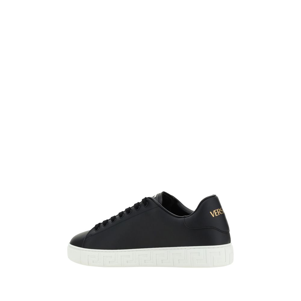 Versace Sneakers από 100% Δέρμα Μοσχαριού σε Μαύρο