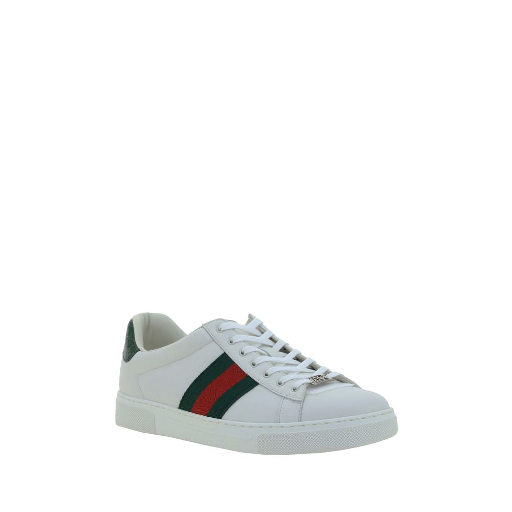 Gucci Sneakers από Δέρμα Μοσχαριού σε Λευκό