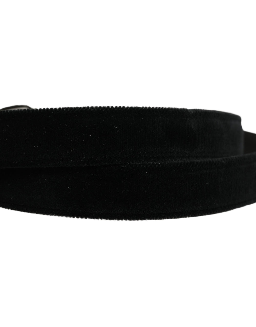 Black Cotton Metal Buckle Classic Men Belt
