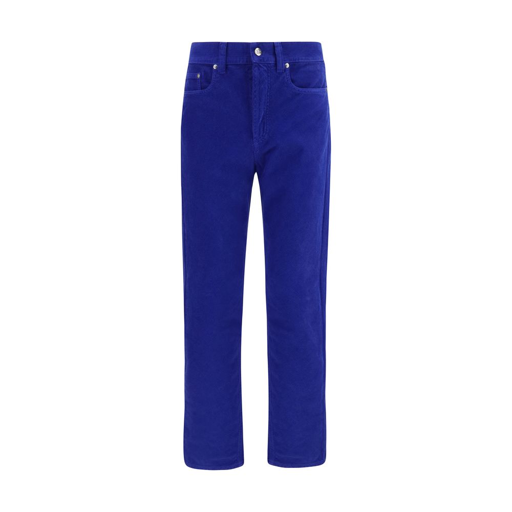 Versace Cotton Straight-Leg Jeans in Blue