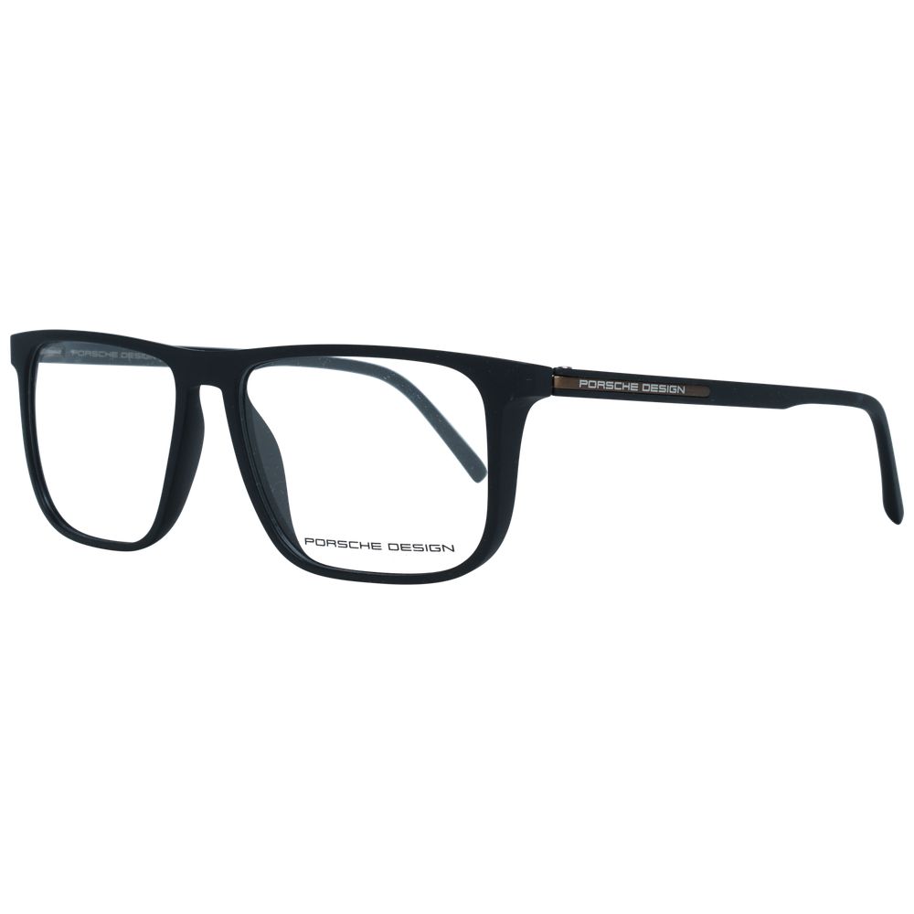 Porsche Design Τετράγωνα Πλαστικά Σκελετά Γυαλιών σε Μαύρο