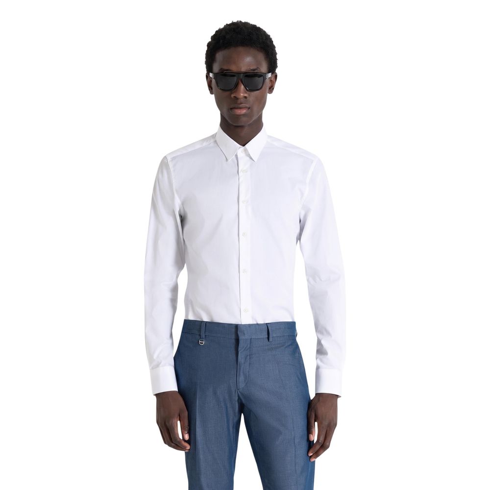 White Cotton Dress Shirt