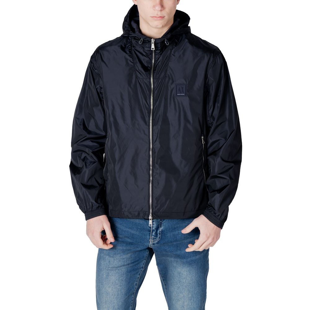 Armani Exchange Μπουφάν από 100% πολυαμίδιο σε Μπλε