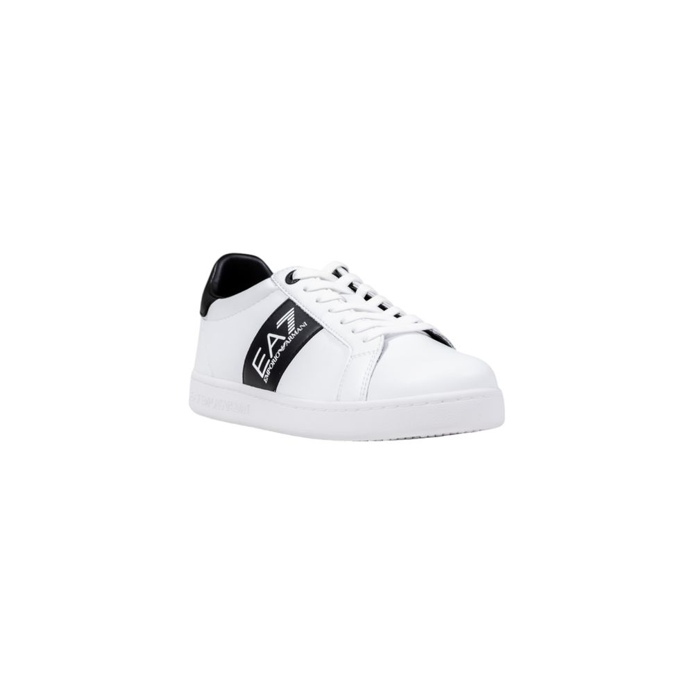 Black And White Leather Low Top Sneakers