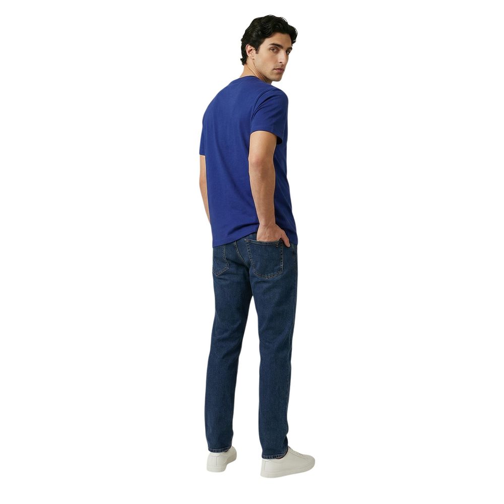 Replay Μπλε Βαμβακερό T-Shirt
