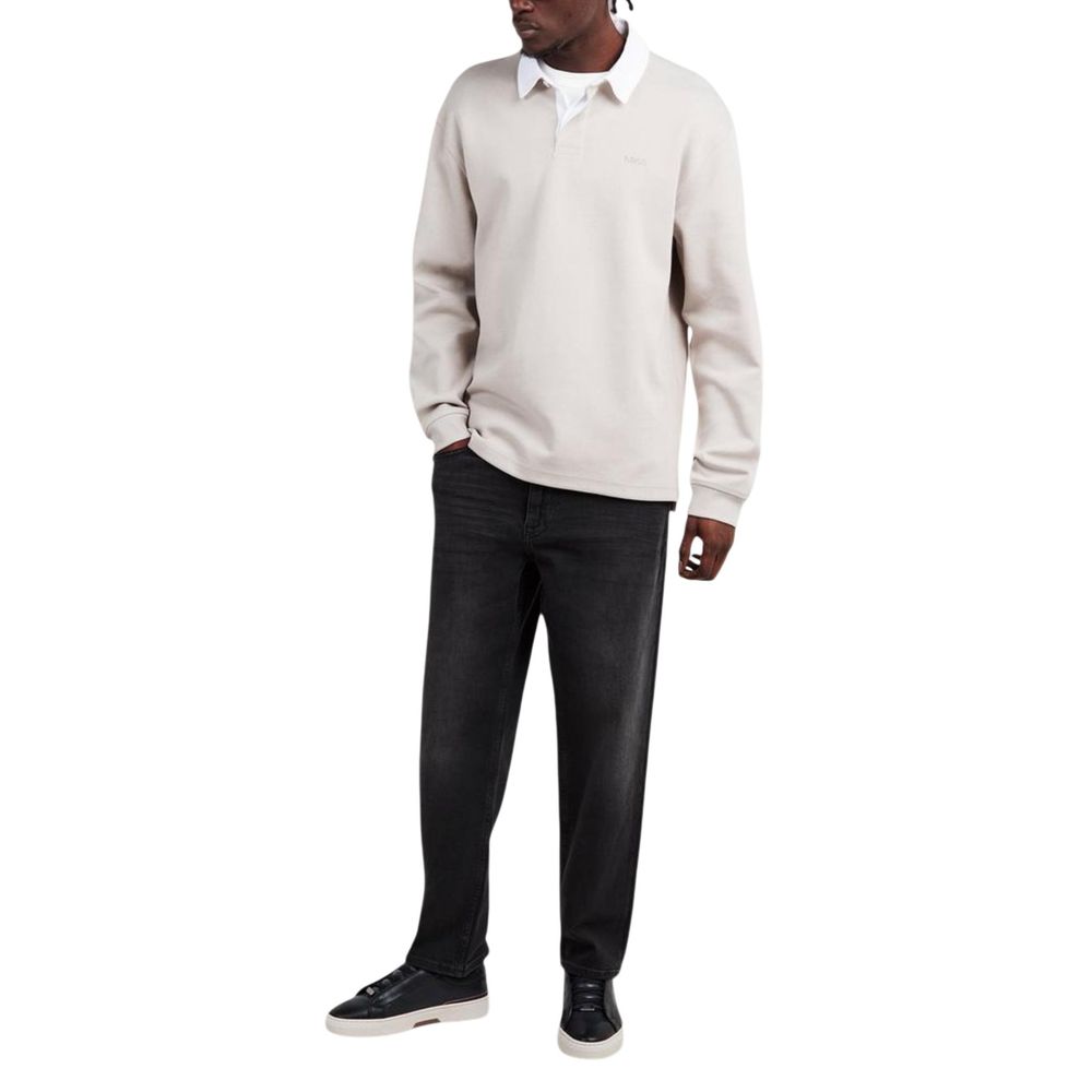Hugo Boss Βαμβακερό Polo σε Γκρι