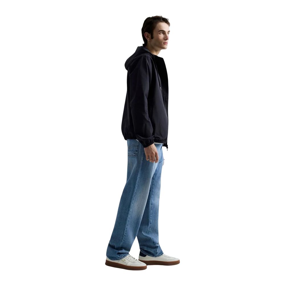Black Polyester Shell Jacket