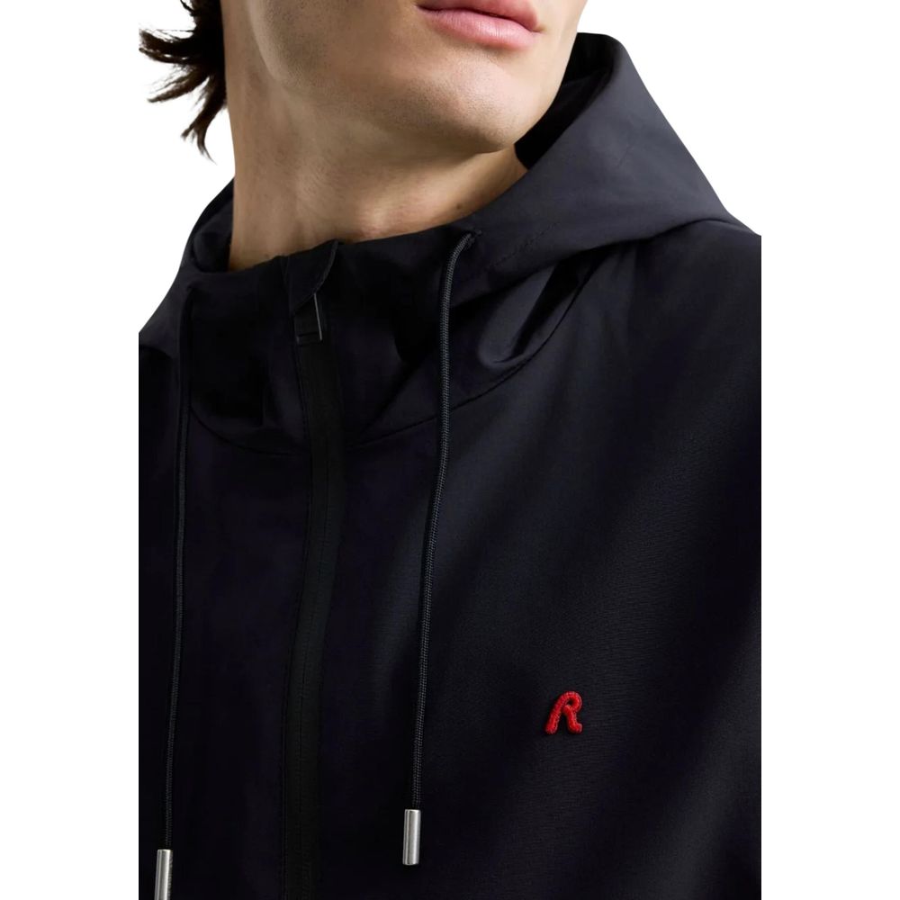 Black Polyester Shell Jacket