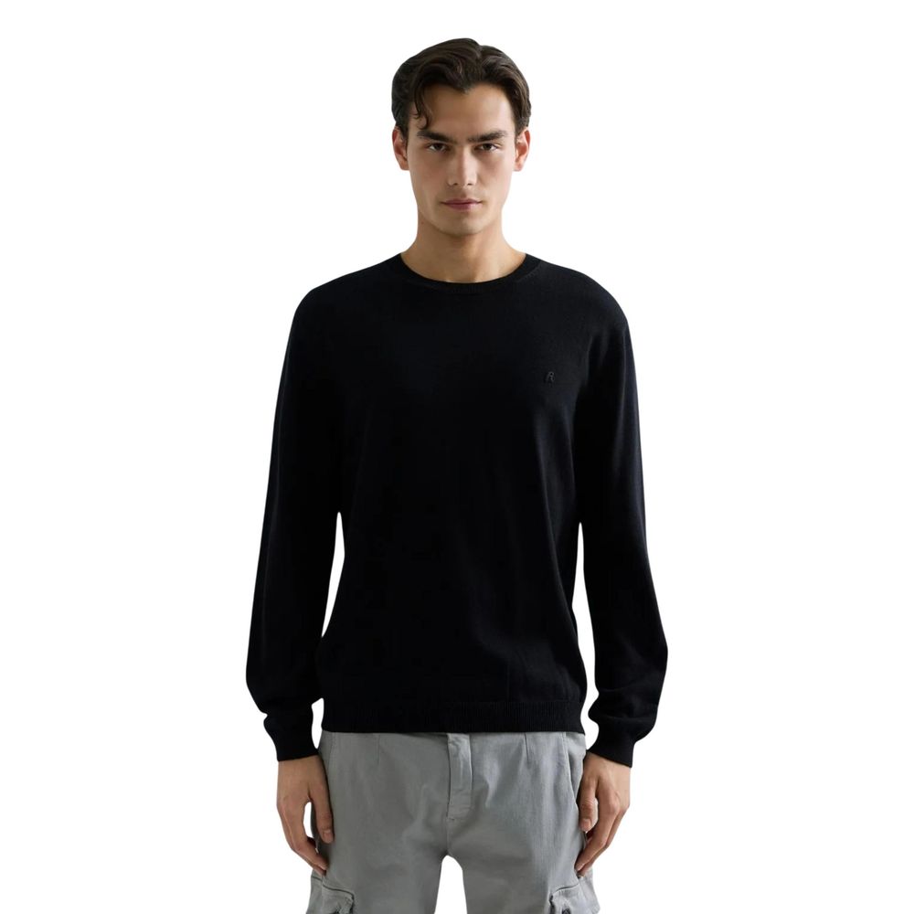 Black Cotton Sweatshirt