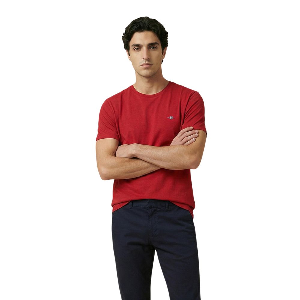 Gant Κόκκινο Βαμβακερό T-Shirt