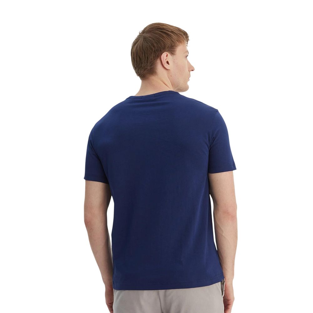 Gant Γαλάζιο Βαμβακερό T-Shirt