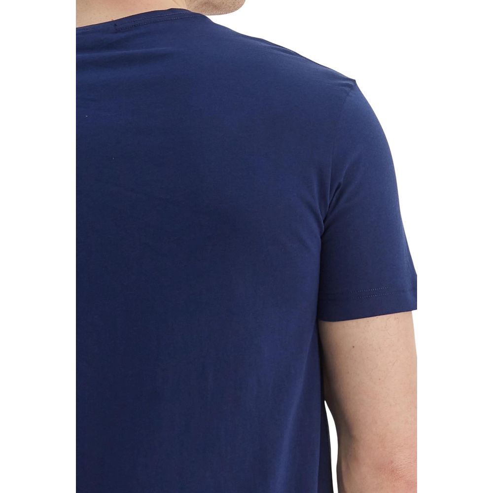 Gant Γαλάζιο Βαμβακερό T-Shirt