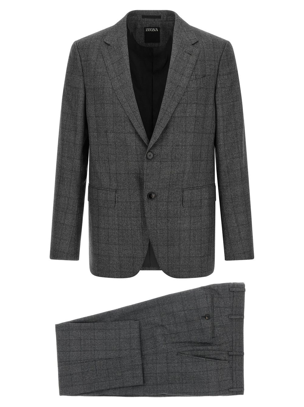 Gray Wool Two-Piece Suit