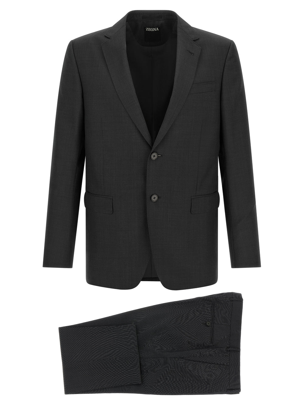 Gray Wool Two-Piece Suit