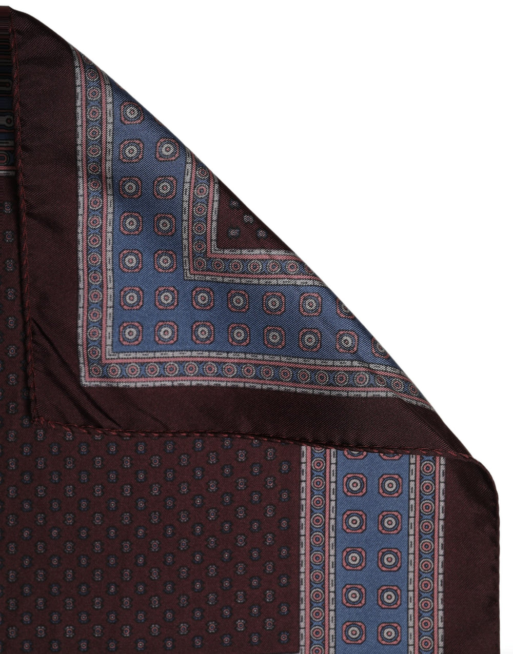 Dolce & Gabbana 100% Silk Pocket Square in Maroon