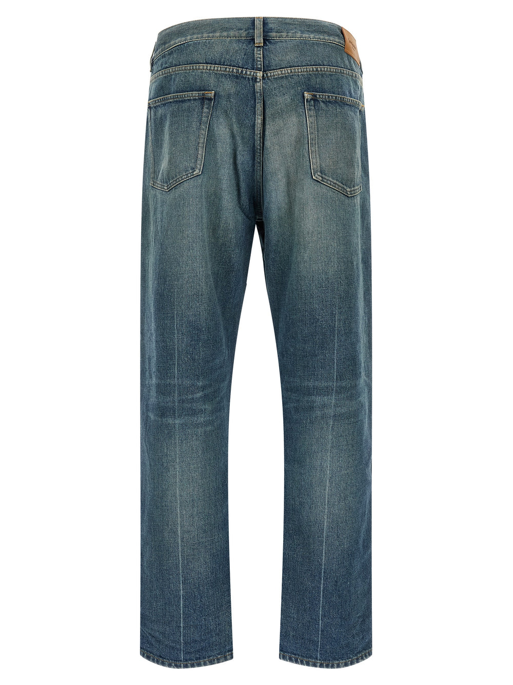 Saint Laurent Cotton Tapered Jeans in Blue