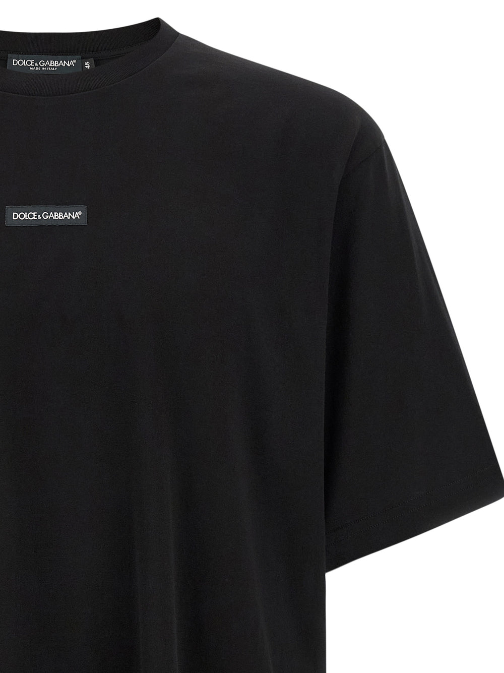 Dolce & Gabbana T-Shirt από 100% βαμβάκι σε Μαύρο