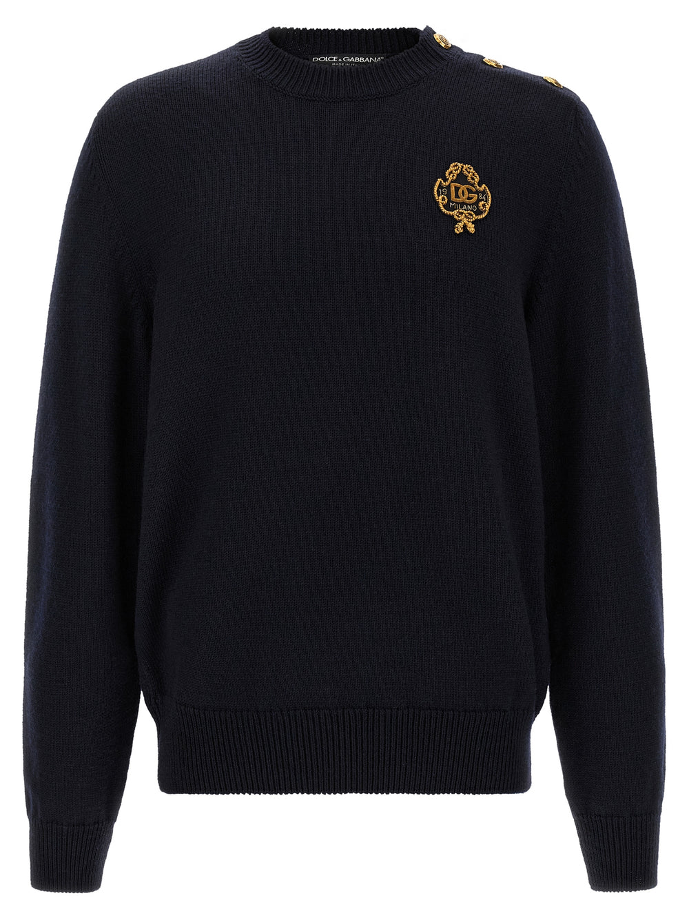 Dolce & Gabbana Virgin Wool Cardigan in Blue