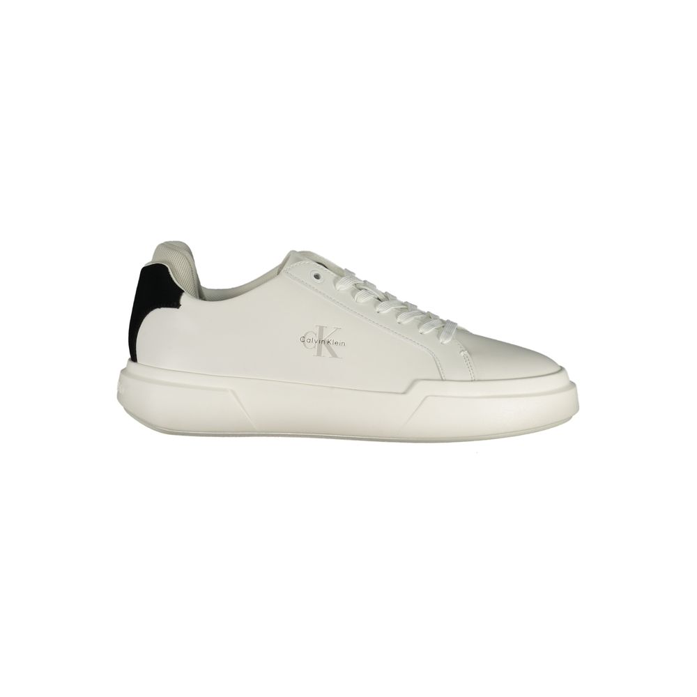 Calvin Klein White Polyurethane Sneaker