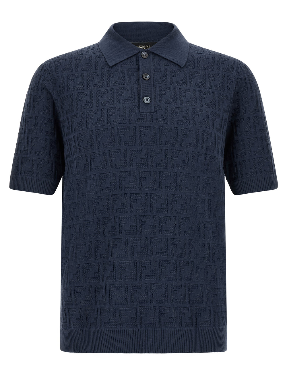 Fendi 100% Cotton Polo Shirt in Blue