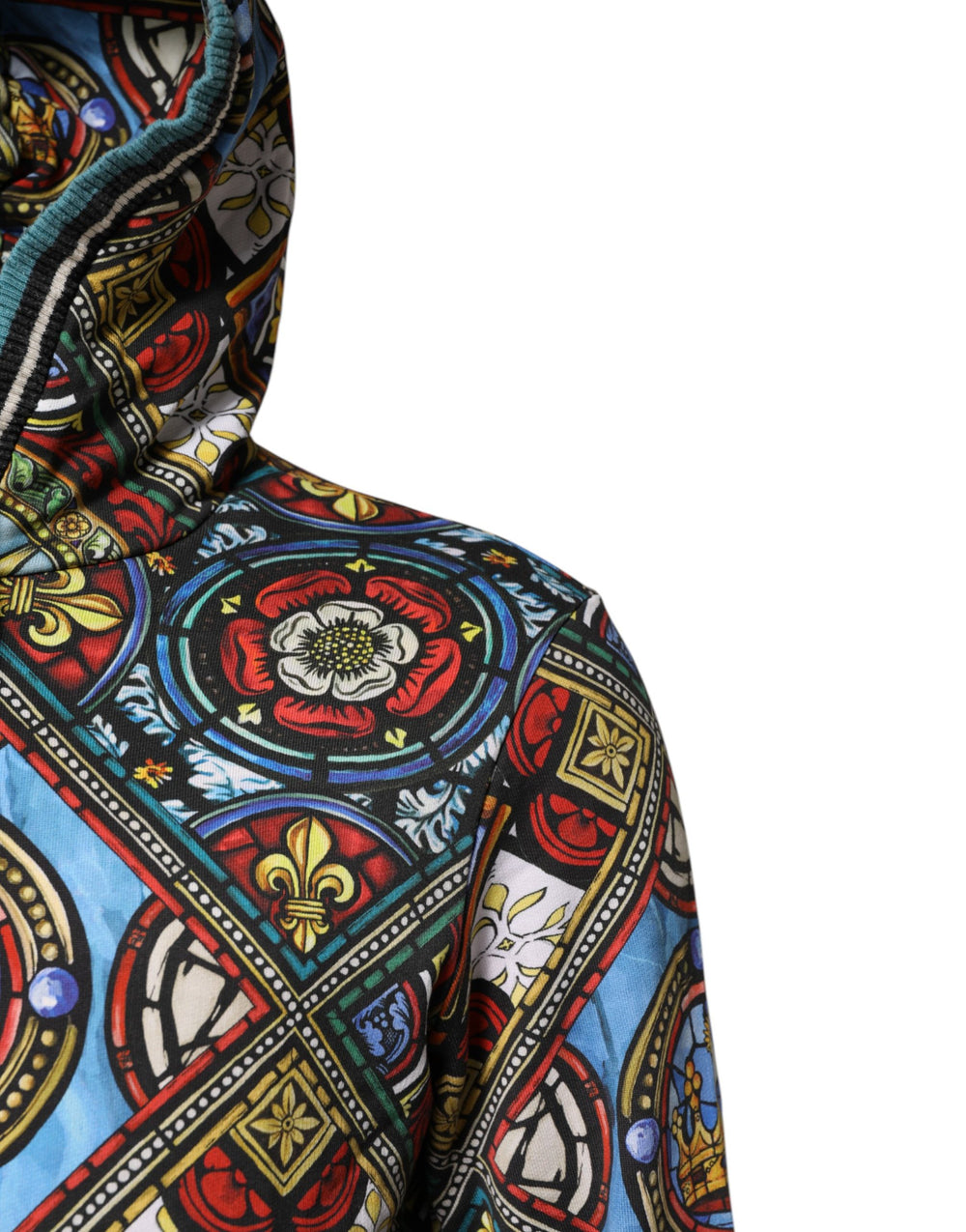 Dolce & Gabbana Μπλούζα με κουκούλα από 100% βαμβάκι σε Πολύχρωμο