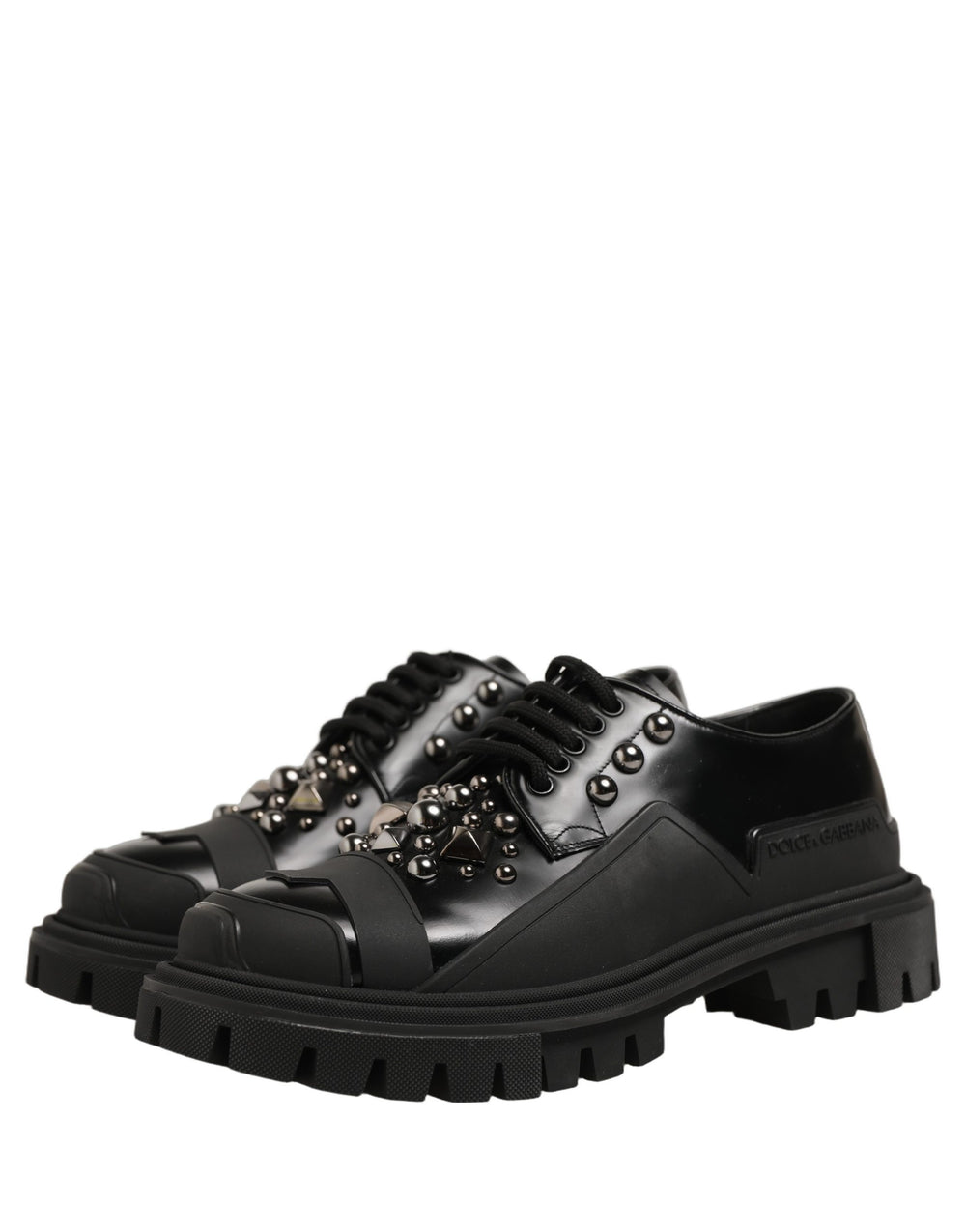 Dolce & Gabbana Derby Παπούτσια από Δέρμα Μοσχαριού σε Μαύρο