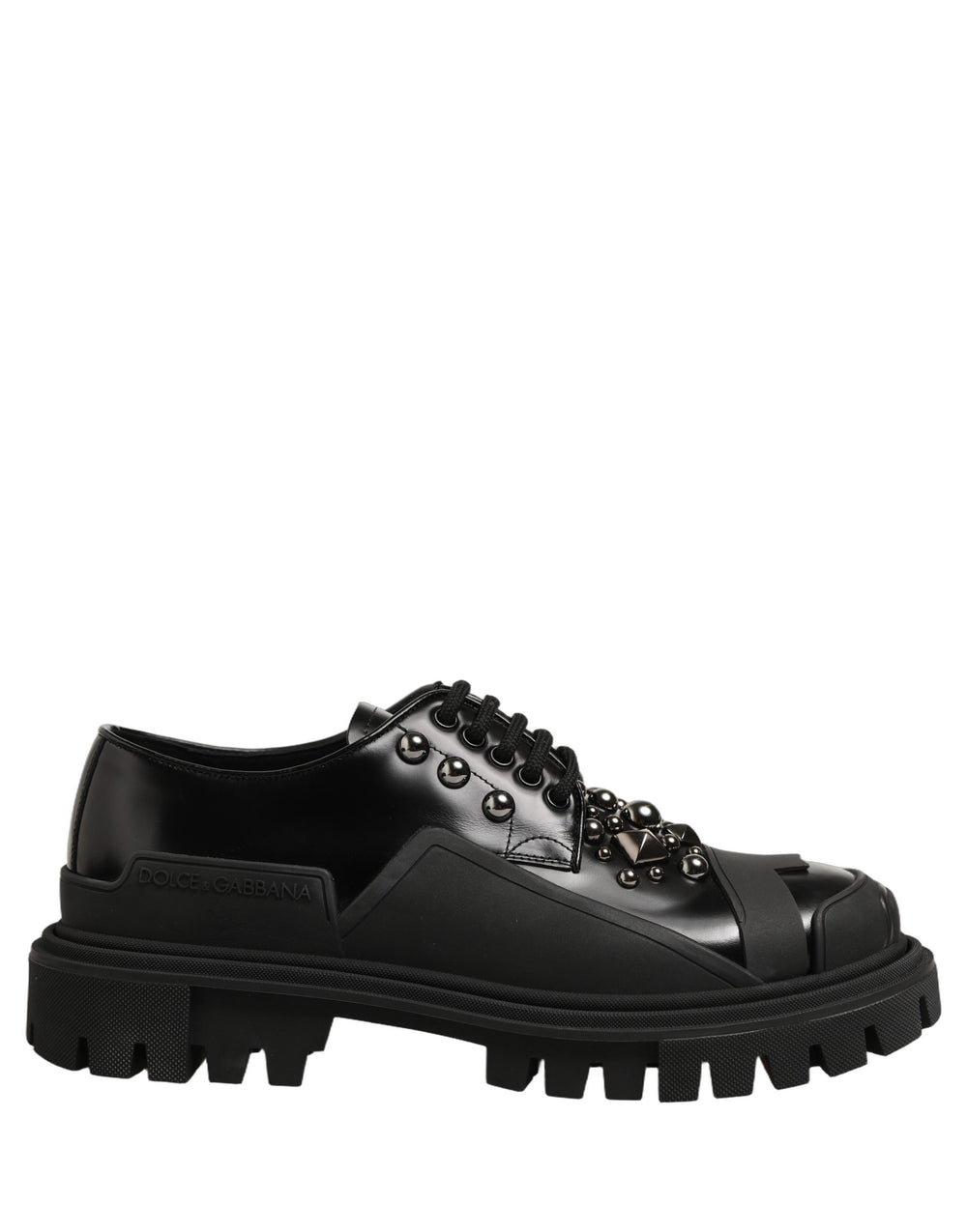 Dolce & Gabbana Derby Παπούτσια από Δέρμα Μοσχαριού σε Μαύρο