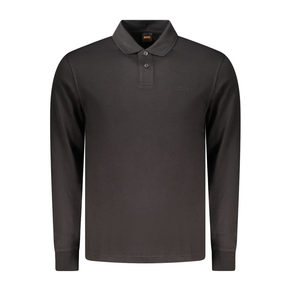 Hugo Boss Cotton Polo Shirt in Black