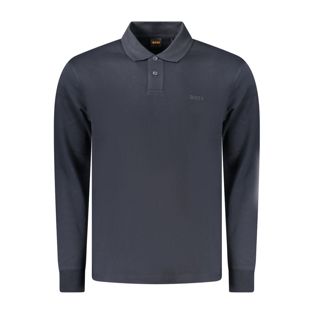 Hugo Boss Βαμβακερό Polo σε Μπλε
