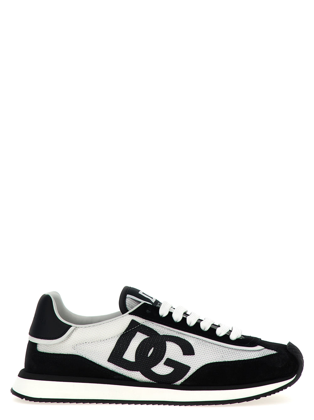 Dolce & Gabbana Sneakers από Δέρμα Μοσχαριού σε Λευκό και Μαύρο