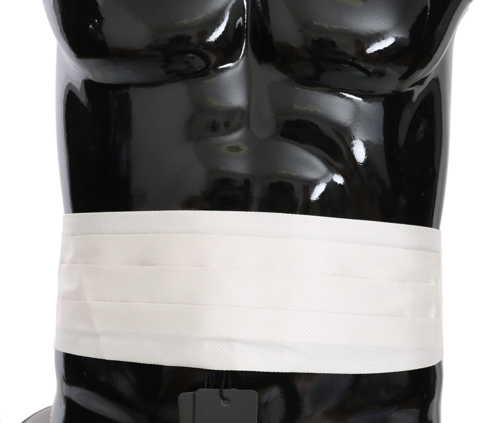 Dolce & Gabbana 100% Silk Cummerbund in White