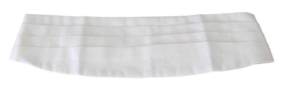 Dolce & Gabbana 100% Silk Cummerbund in White