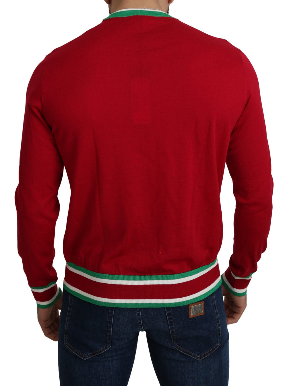 Dolce & Gabbana Wool-Silk Sweater in Red
