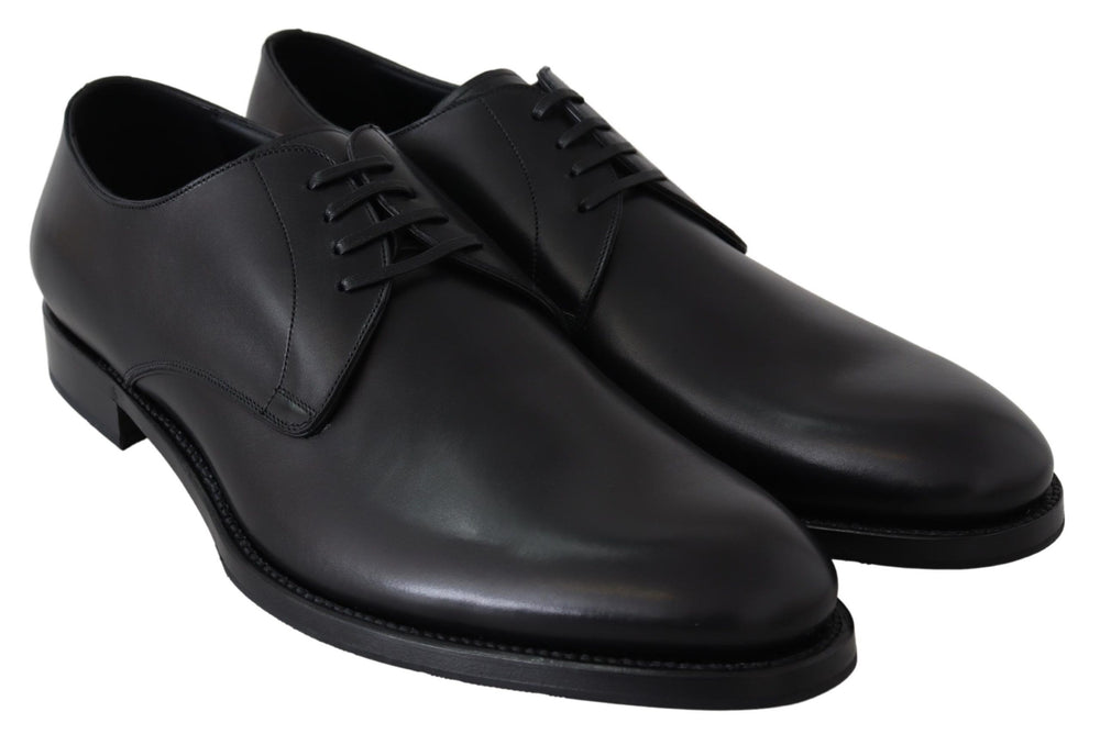 Dolce & Gabbana Leather Derby Shoes in Black