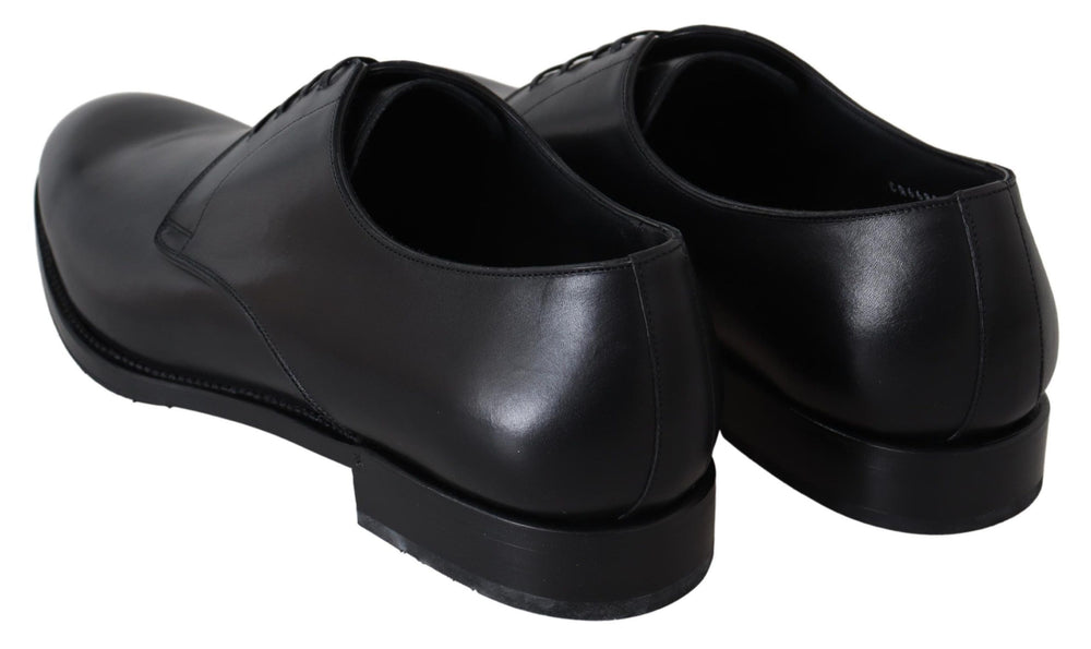 Dolce & Gabbana Leather Derby Shoes in Black