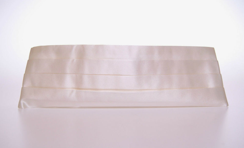 White Waist Tuxedo Smoking Belt Cummerbund mens luxury fashion - Mens Edit