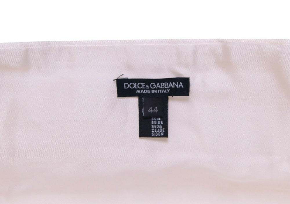 Dolce & Gabbana 100% Silk Cummerbund in White
