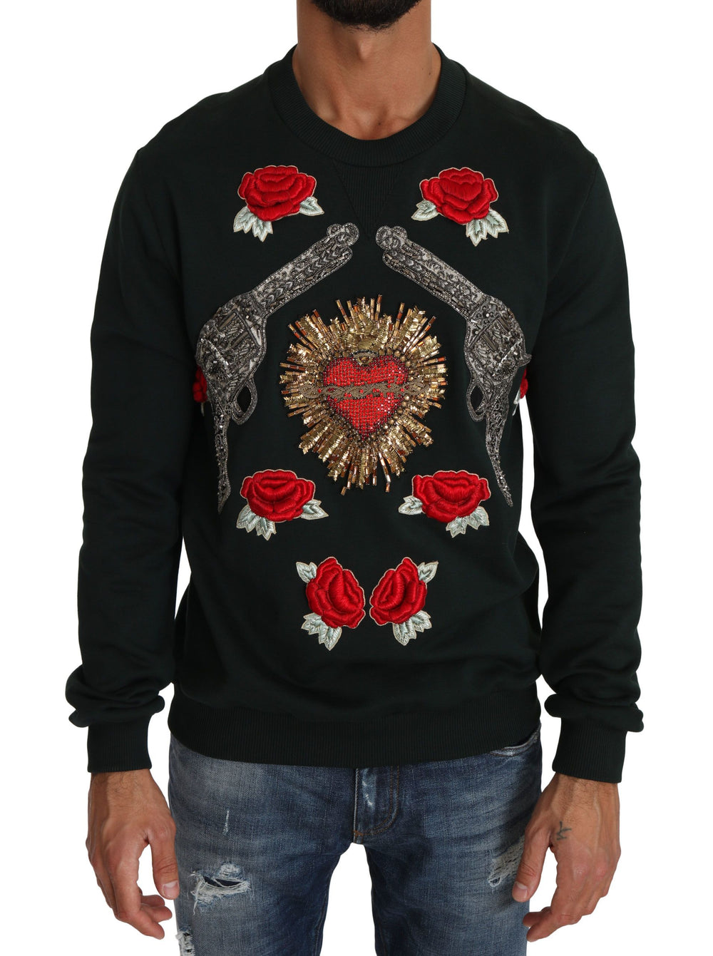 Dolce & Gabbana Cotton Sweater in Green