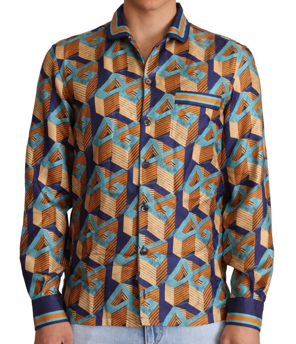 Dolce & Gabbana 100% Silk Shirt in Multicolor