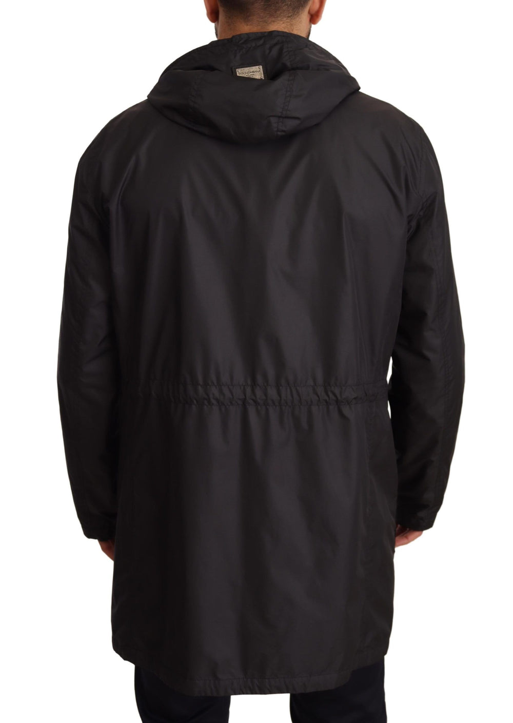 Dolce & Gabbana Hooded Blouson Coat in Black