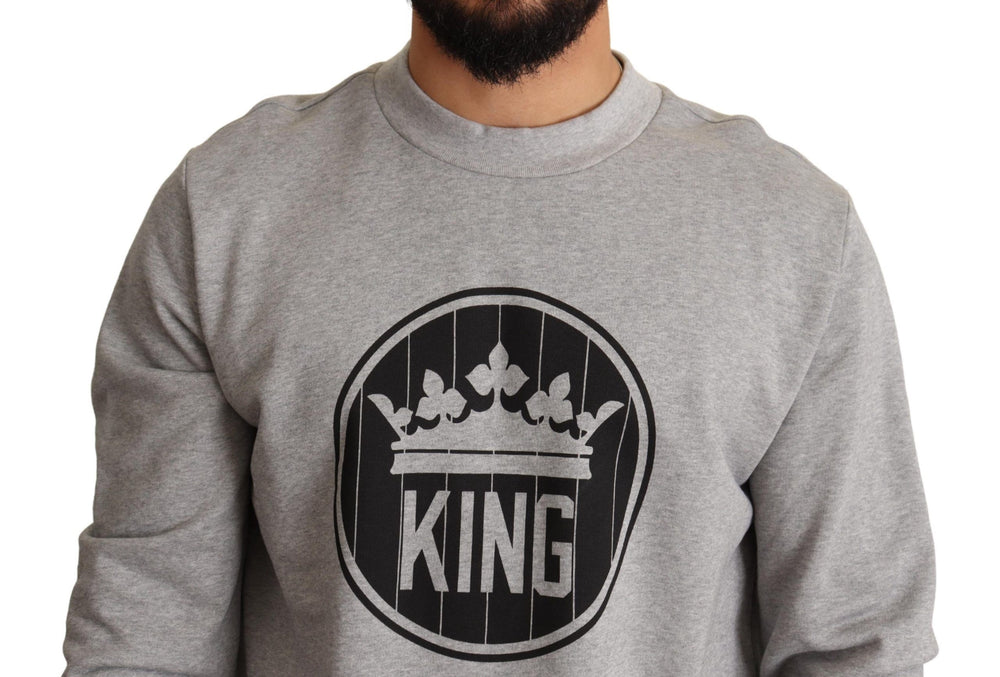 Dolce & Gabbana Cotton Sweater in Grey
