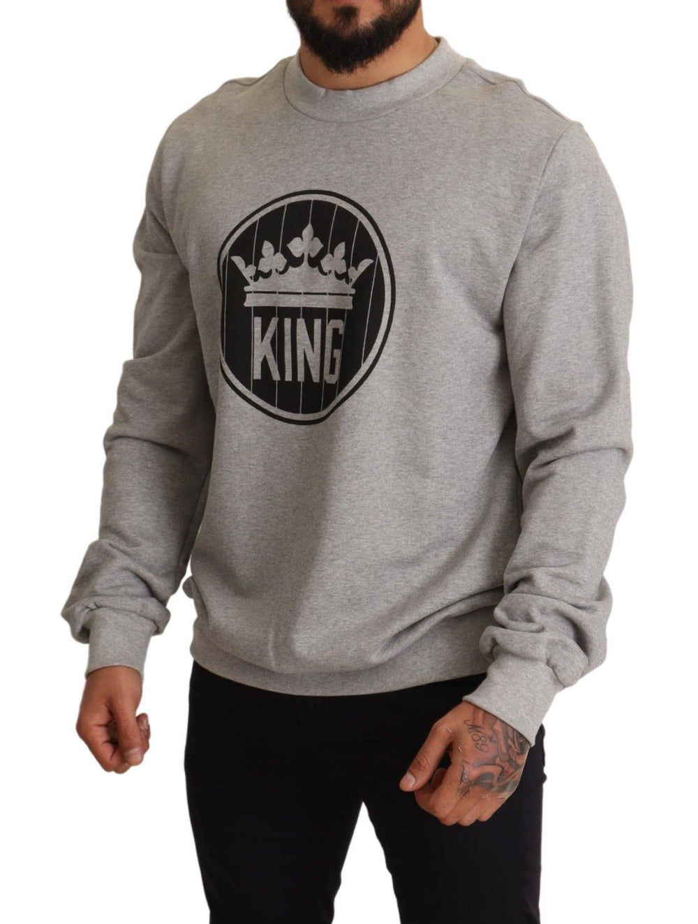 Dolce & Gabbana Cotton Sweater in Grey