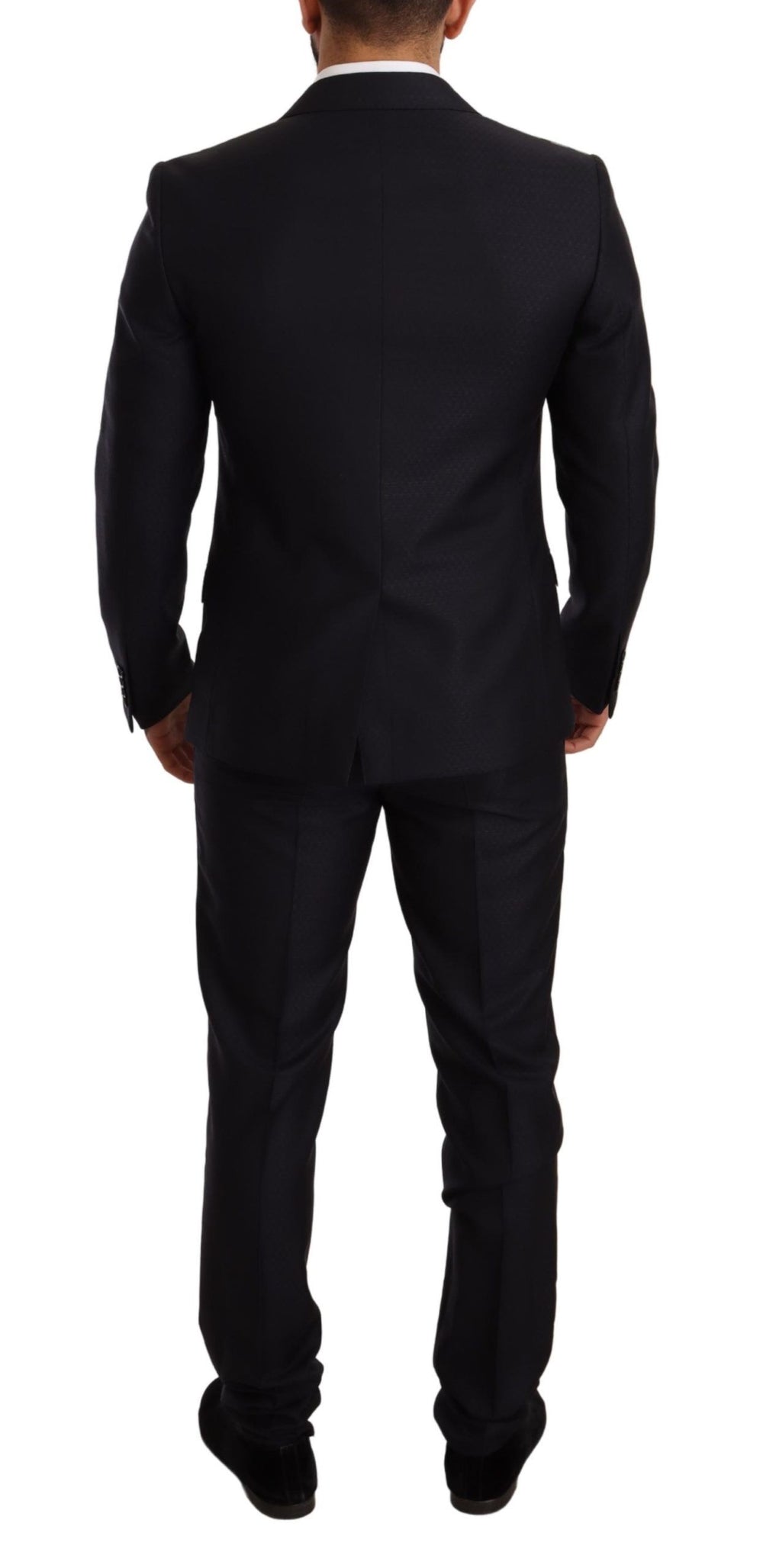 Blue Pattern MARTINI SLIM FIT 2 Piece Suit mens luxury fashion - Mens Edit