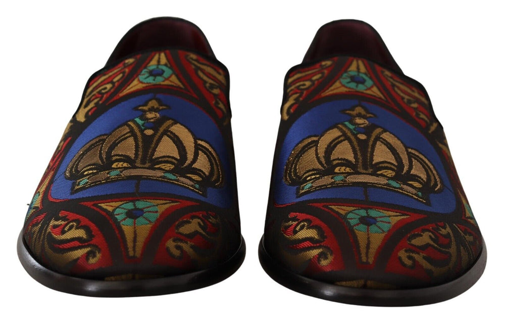 Dolce & Gabbana Multicolor Jacquard Loafers