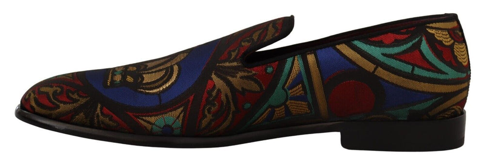 Dolce & Gabbana Multicolor Jacquard Loafers