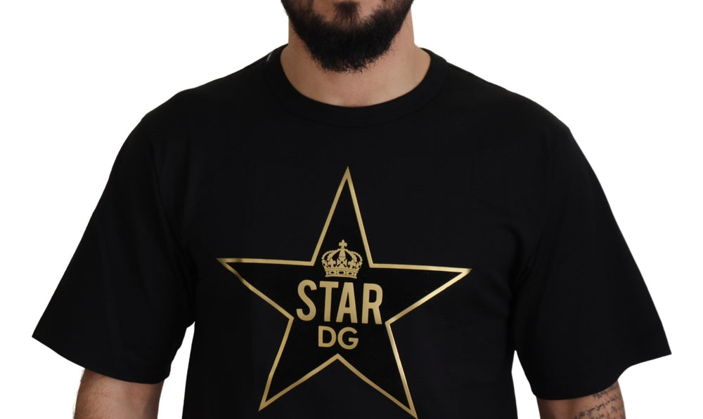 Dolce & Gabbana Cotton Crewneck T-shirt in Black