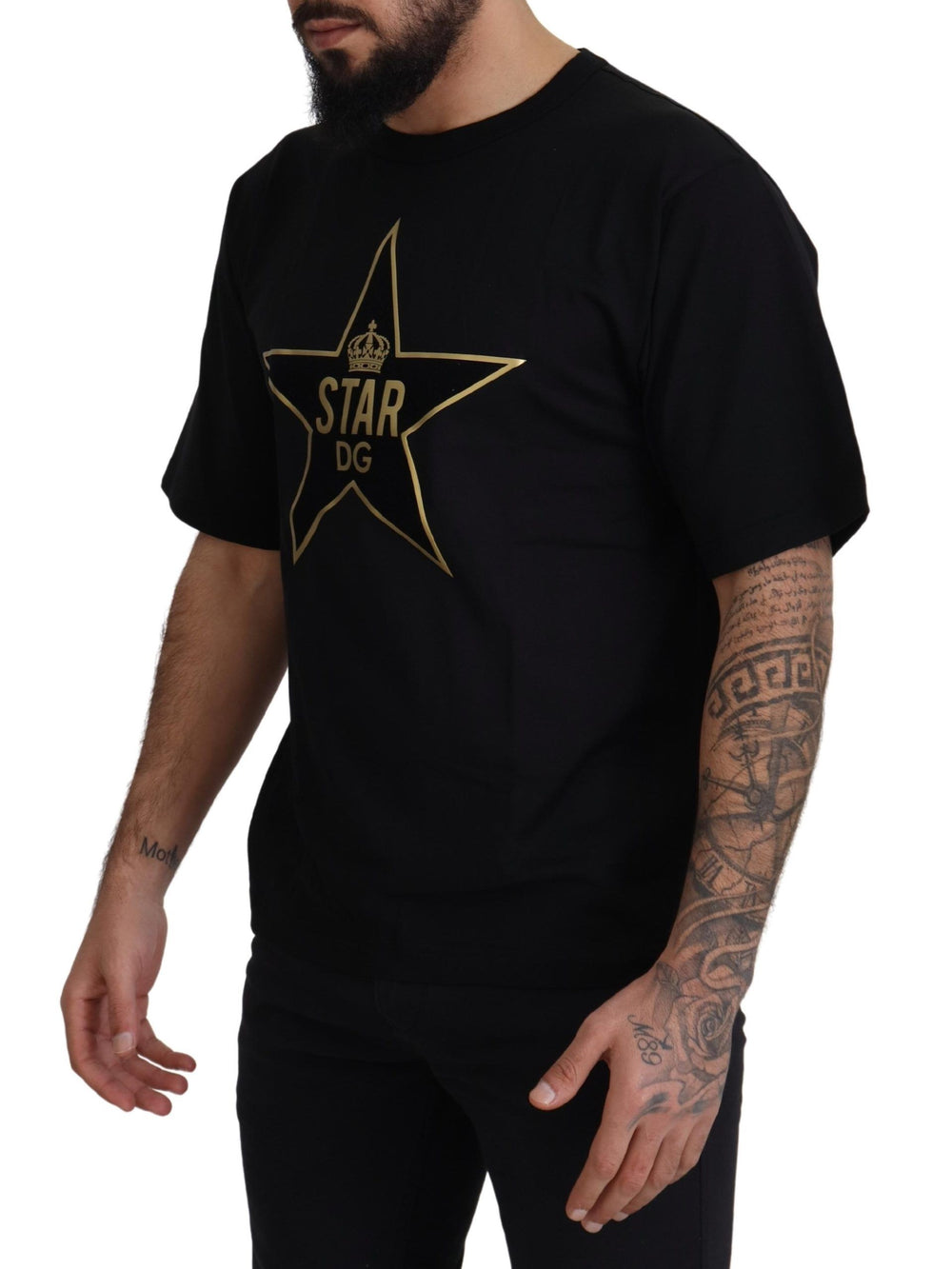 Dolce & Gabbana Cotton Crewneck T-shirt in Black