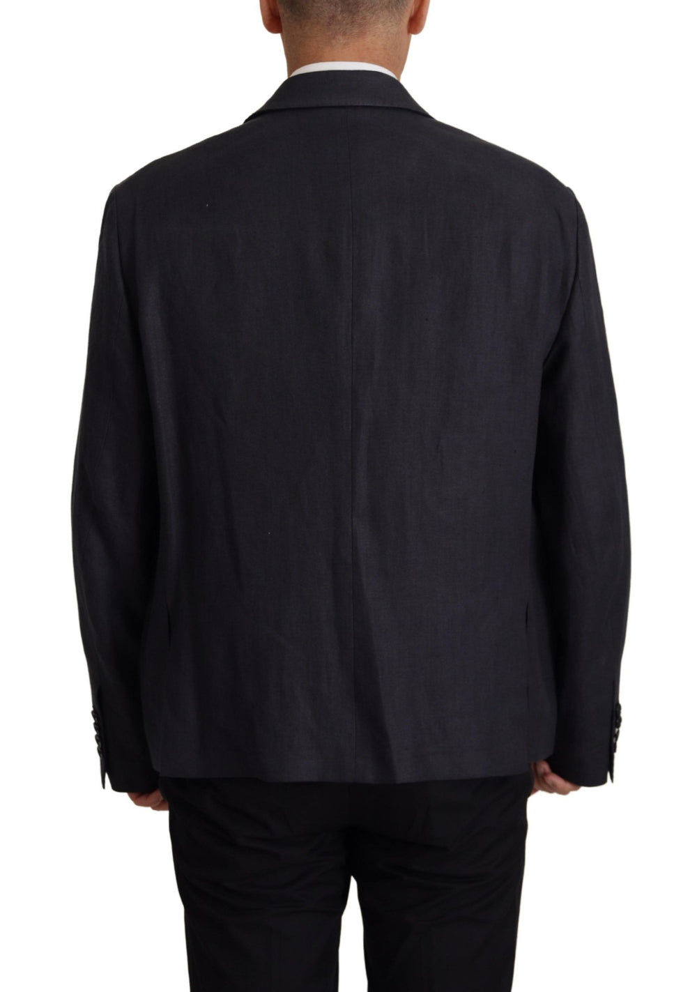Dolce & Gabbana Linen Blazer in Dark Blue